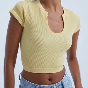 Pacsun EST. PAC. 1980 Cropped fitted top Sz M